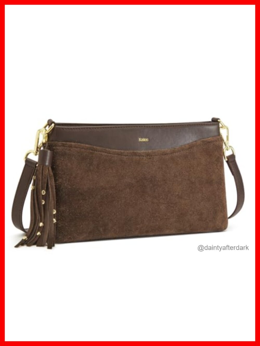 Genuine Suede Leather Crossbody Bag Adjustable Removable Strap